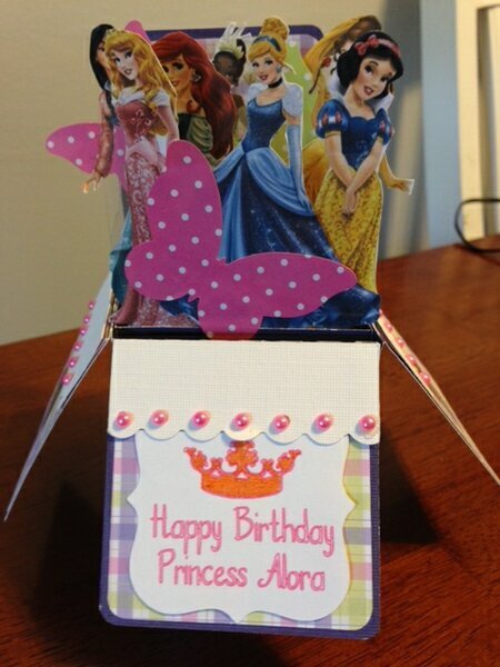 Princess Pop Up Box Card