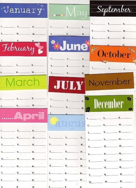 Mini Date Book (perpetual calendar)