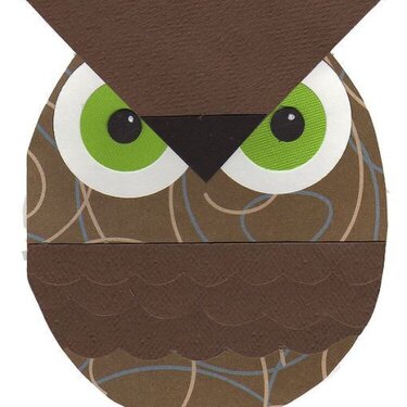 Handmade Owl Card