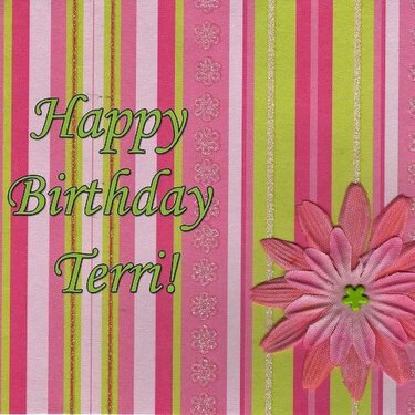 Happy Birthday Terri (DW)