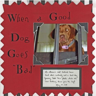 Bad Dog and Elmo Card  DW 6/08