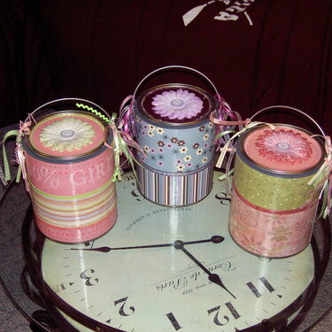 Decorated Paint Cans