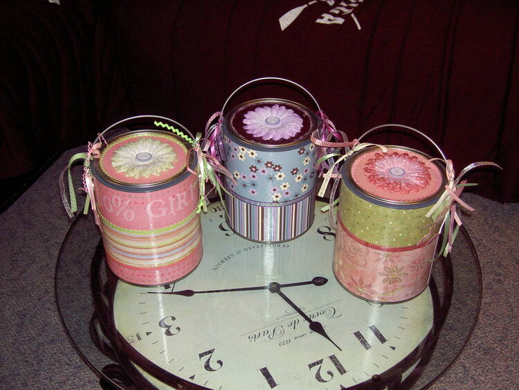 Decorated Paint Cans