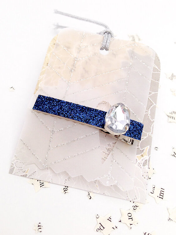 DIY Glitter Clips by Julie Comstock