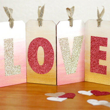 Love Ombre Sign featuring Creative Canvas Shapes from Cosmo Cricket