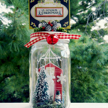 Winter Home in a Mason Jar