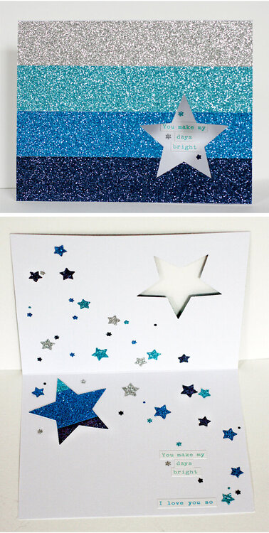 Tons of Glitter Card by Julie Comstock