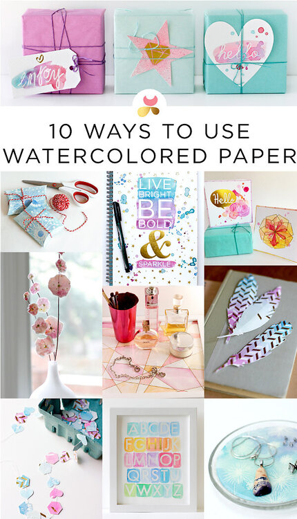 How to Use Watercolor Paper by Julie Comstock for Cosmo Cricket