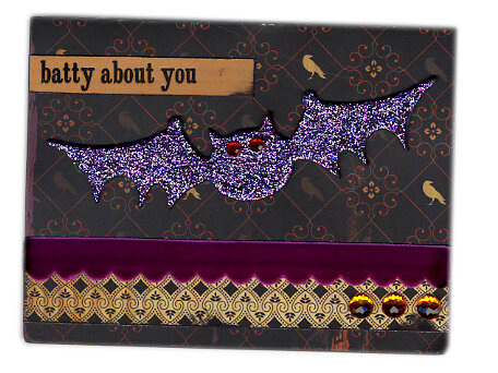 Batty about You - Halloween Card