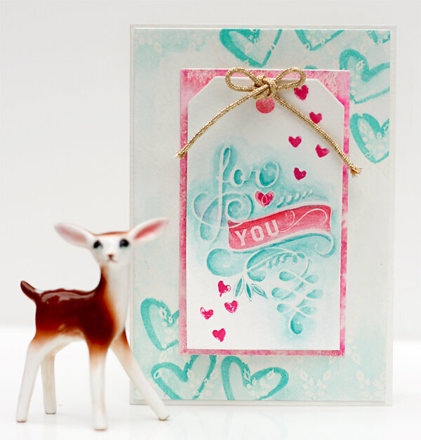 Watercolor tags 6 different ways by Julie Comstock for Cosmo Cricket