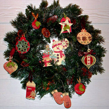 Christmas Wreath -by Janice Badger