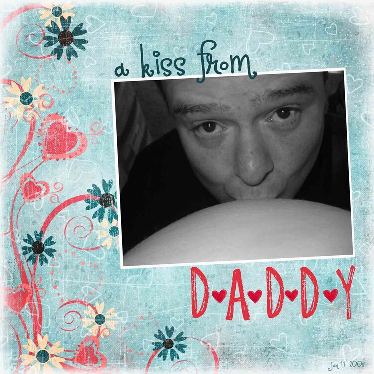 A kiss from daddy