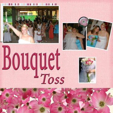Bouquet toss