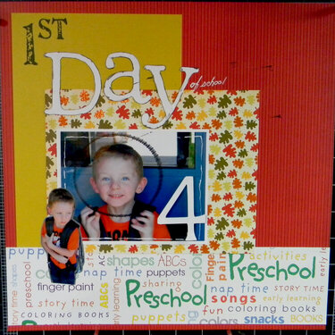 1st day of preschool pg. 1
