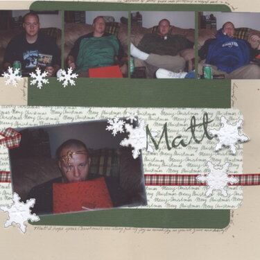 Matt: Christmas 2006 (Classygirl Feb. Sketch Challenge)