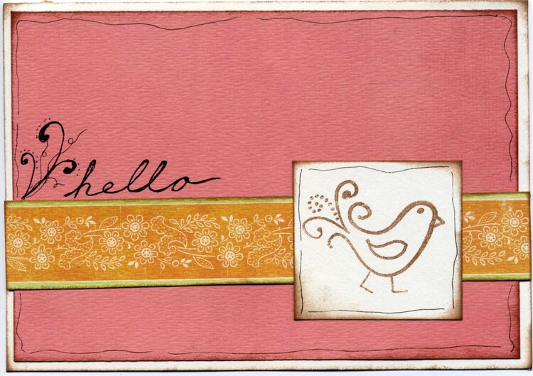 Quick Hello Card for the Nsbd challenge