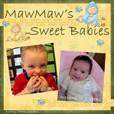 Mawmaw&#039;s sweet babies (a digi page)
