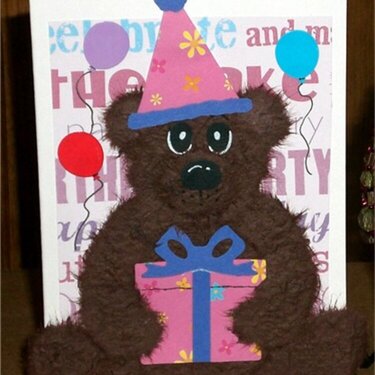 Mom&#039;s Tear Bear Birthday Card