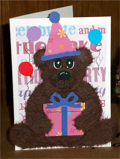 Mom&#039;s Tear Bear Birthday Card