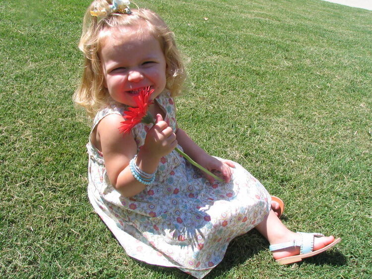 Sisters and Flowers - a perfect combination!