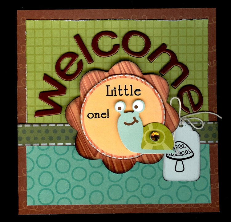 Welcome little one card * My LIttle Shoebox*