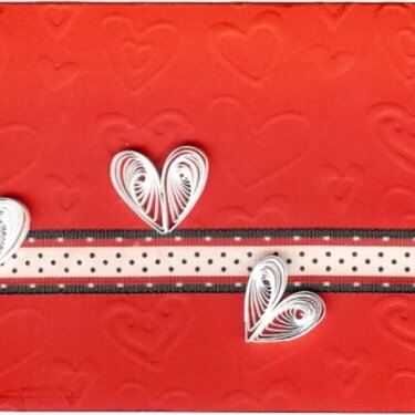 Quilled Greeting Cards - Hearts