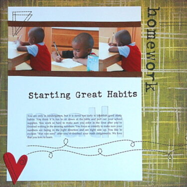 Homework - Starting Great Habits