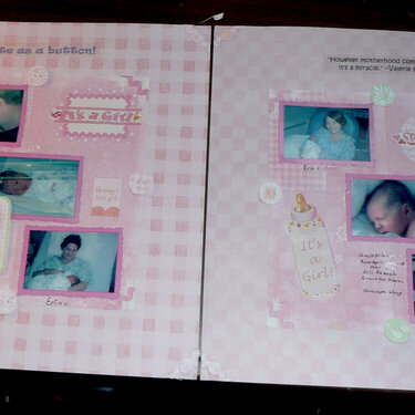 Amelia&#039;s Baby Book layout 1