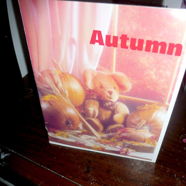 Autumn front card