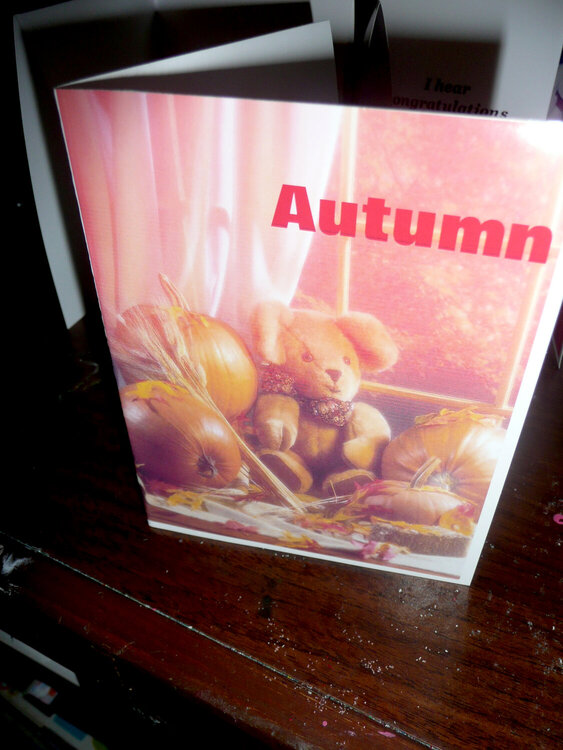 Autumn front card