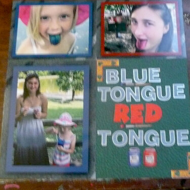 Blue tongue red tongue