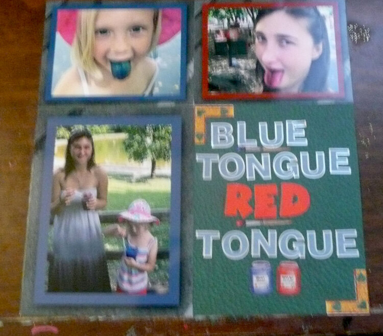 Blue tongue red tongue
