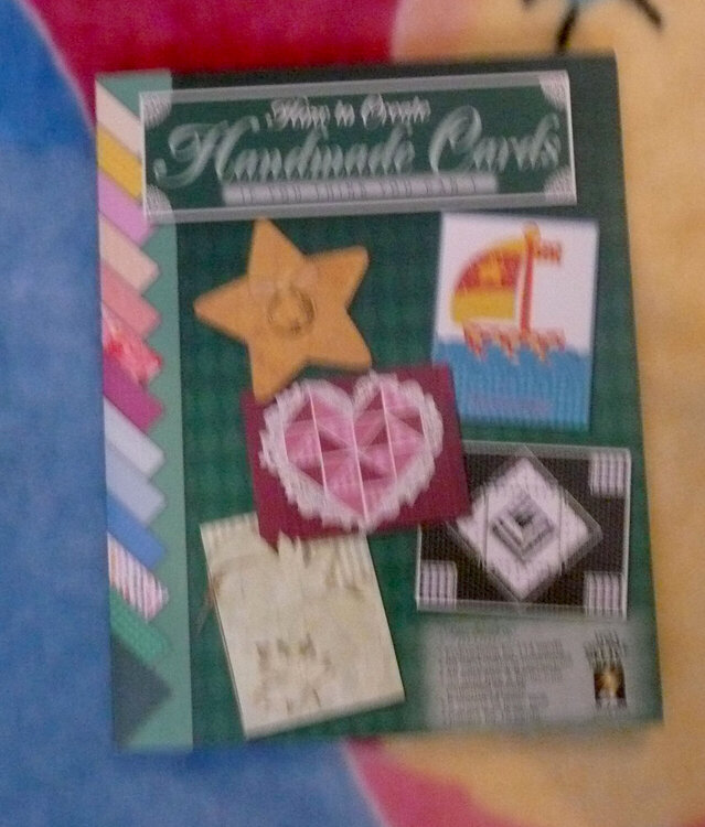 scrapbook sale card book with papers in it