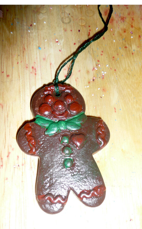 Gingerbread man 2 ornament