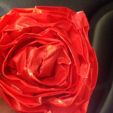 Ducktape red rose