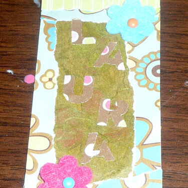 Bookmark for my friend Laura