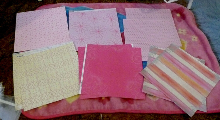 scrapbook sale pink papers 2