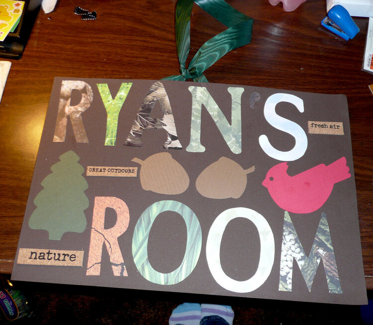 Ryan&#039;s Room sign