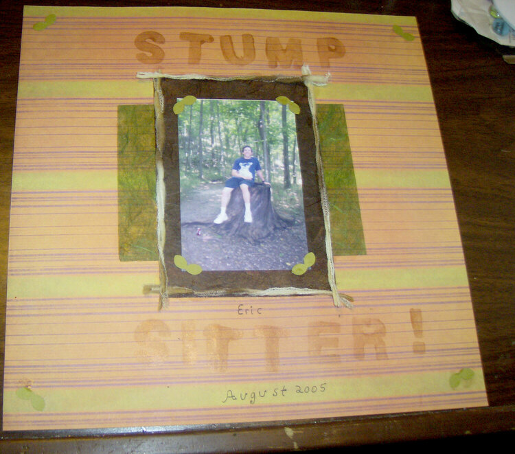 Stump Sitter