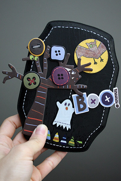 Boo Wood Plaque