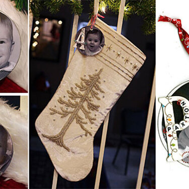 Christmas Stocking Photo Tags