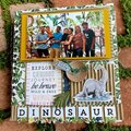 Dinosaur Chipboard Mini Album