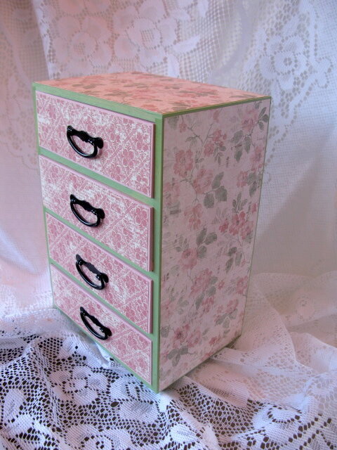 Large Shabby Chic Jewelry Chest