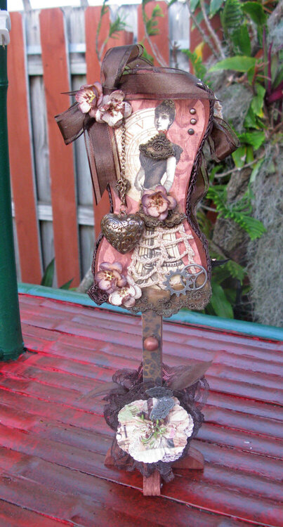Steampunk Dress Form Front view