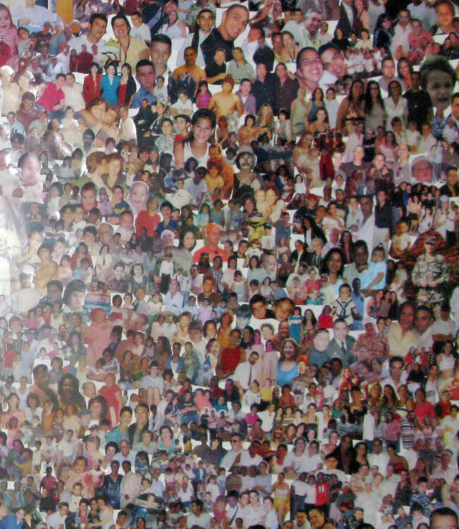 Close Up View Of Collage