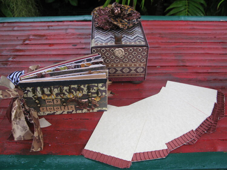 African Keepsake Box &amp; Paperbag Album