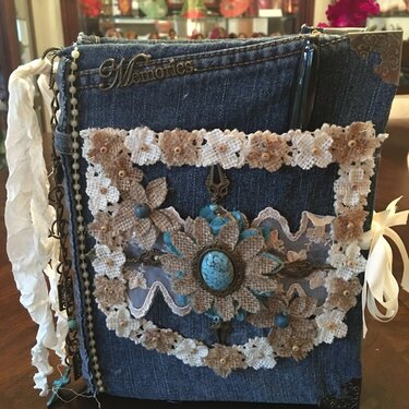 Denim Upcycled Journal