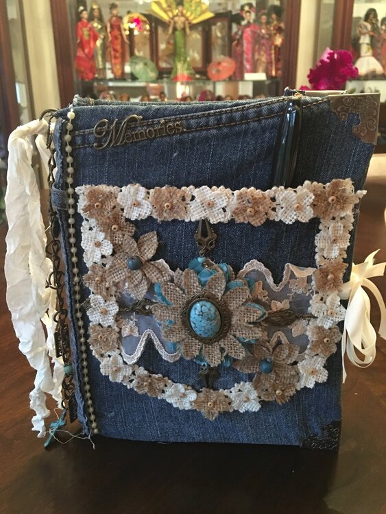 Denim Upcycled Journal