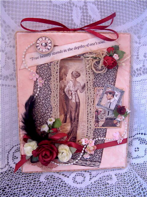 True Beauty Canvas For &quot;A Ladies Diary&quot; Swap