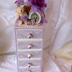 Lavender Jewelry Box/Dresser